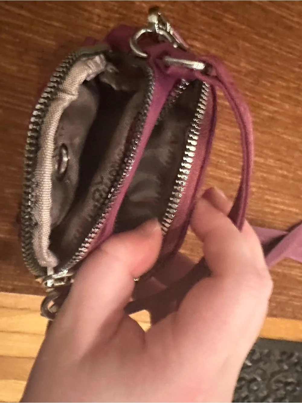 Compact Quilted Crossbody Bag in Plum for Women